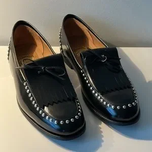Like New! Premium leather slip on shoes with metal studs. Gomila | Shoes | Like New Premium Leather Slip On Shoes With  main image 3